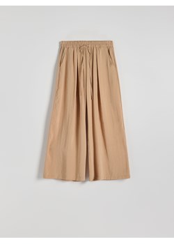 Reserved - Spodnie culotte z modalu - brzoskwiniowy ze sklepu Reserved w kategorii Spodnie damskie - zdjęcie 173581138