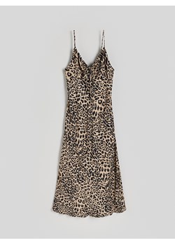 Reserved - Wiskozowa sukienka w zwierzęcy wzór - wielobarwny ze sklepu Reserved w kategorii Sukienki - zdjęcie 173581195