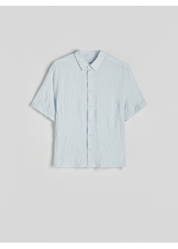Reserved - Koszula comfort z efektem gniecenia - jasnoniebieski ze sklepu Reserved w kategorii Koszule męskie - zdjęcie 173582025