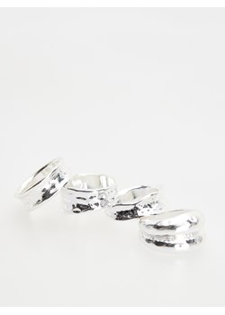 Reserved - Zestaw posrebrzanych pierścionków - srebrny ze sklepu Reserved w kategorii Pierścionki - zdjęcie 173582186
