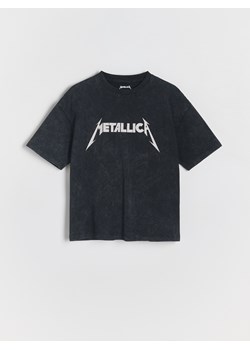 Reserved - Bawełniany t-shirt Metallica - czarny ze sklepu Reserved w kategorii T-shirty chłopięce - zdjęcie 173582196