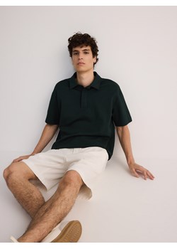 Reserved - Koszulka polo boxy - zielony ze sklepu Reserved w kategorii T-shirty męskie - zdjęcie 173583368