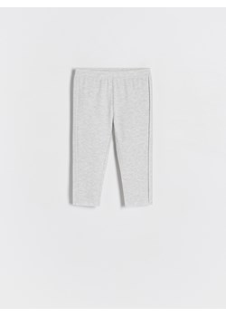 Reserved - Bawełniane legginsy - jasnoszary ze sklepu Reserved w kategorii Spodnie dziewczęce - zdjęcie 173583397
