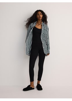 Reserved - Bawełniane legginsy - czarny ze sklepu Reserved w kategorii Spodnie damskie - zdjęcie 173583456