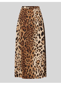 Spódnica midi z czystej wiskozy z plisami model ‘LEA’ ze sklepu Peek&Cloppenburg  w kategorii Spódnice - zdjęcie 173583755