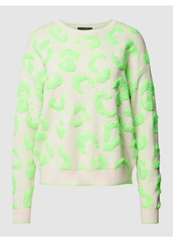 Sweter z dzianiny z aplikacjami z polaru ze sklepu Peek&Cloppenburg  w kategorii Swetry damskie - zdjęcie 173583756
