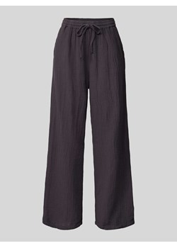 Spodnie materiałowe o kroju regular fit z efektem marszczenia model ‘THYRA’ ze sklepu Peek&Cloppenburg  w kategorii Spodnie damskie - zdjęcie 173583918