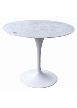 Biały marmurowy stół z metalową podstawą - Gobleto 2X ze sklepu Edinos.pl w kategorii Paski męskie - zdjęcie 173585126