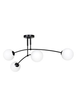 Czarna minimalistyczna lampa sufitowa - D071-Hirtis ze sklepu Edinos.pl w kategorii Lampy sufitowe - zdjęcie 173585195