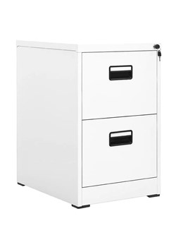 Biały kontenerek pod biurko na klucz - Miron 3X ze sklepu Edinos.pl w kategorii Meble biurowe - zdjęcie 173585345