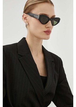 AllSaints okulary przeciwsłoneczne damskie kolor czarny ALS500200151 ze sklepu ANSWEAR.com w kategorii Okulary przeciwsłoneczne damskie - zdjęcie 173586346