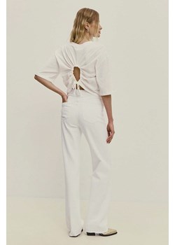 Answear Lab t-shirt bawełniany damski kolor biały ze sklepu ANSWEAR.com w kategorii Bluzki damskie - zdjęcie 173586577