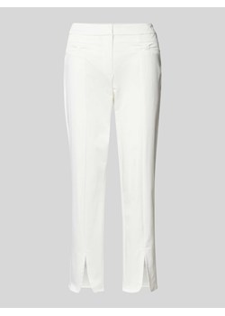 Spodnie materiałowe o kroju regular fit z kieszeniami z wypustką ze sklepu Peek&Cloppenburg  w kategorii Spodnie damskie - zdjęcie 173587168