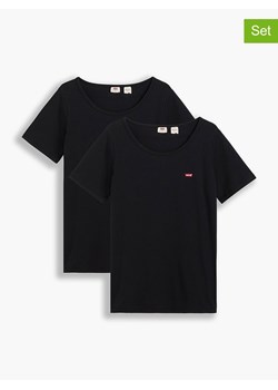 Levi´s Koszulki (2 szt.) w kolorze czarnym ze sklepu Limango Polska w kategorii Bluzki damskie - zdjęcie 173587296