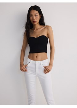 Reserved - Jeansy push up - biały ze sklepu Reserved w kategorii Jeansy damskie - zdjęcie 173588215