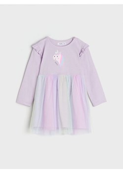 Sinsay - Sukienka z tiulem - fioletowy ze sklepu Sinsay w kategorii Odzież dla niemowląt - zdjęcie 173589028
