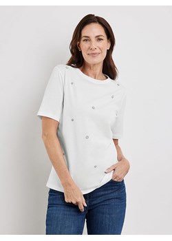 Gerry Weber Koszulka w kolorze białym ze sklepu Limango Polska w kategorii Bluzki damskie - zdjęcie 173590856