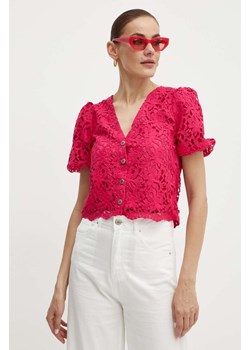 Morgan bluzka ORIA damskie kolor różowy gładka ze sklepu ANSWEAR.com w kategorii Bluzki damskie - zdjęcie 173591559