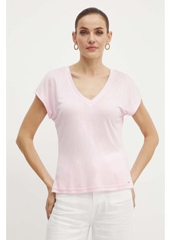 Morgan t-shirt DAGA damski kolor różowy ze sklepu ANSWEAR.com w kategorii Bluzki damskie - zdjęcie 173591598