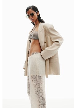 H & M - Koronkowe spodnie z frędzlami - Biały ze sklepu H&M w kategorii Spodnie damskie - zdjęcie 173595079