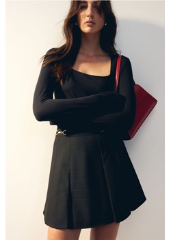 H & M - Dżersejowy top z długim rękawem - Czarny ze sklepu H&M w kategorii Bluzki damskie - zdjęcie 173595087