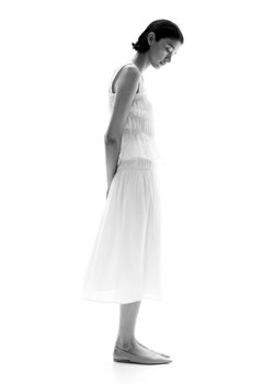 H & M - Krepowana spódnica z elastycznym marszczeniem - Biały ze sklepu H&M w kategorii Spódnice - zdjęcie 173595096