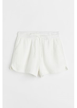 H & M - Bawełniane szorty - Biały ze sklepu H&M w kategorii Szorty - zdjęcie 173595115
