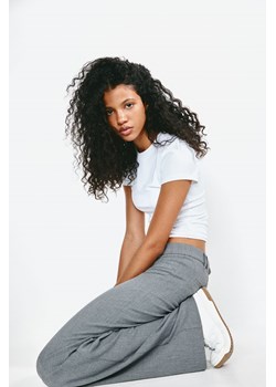 H & M - Szerokie eleganckie spodnie - Szary ze sklepu H&M w kategorii Spodnie damskie - zdjęcie 173595209