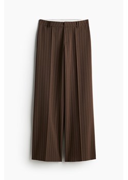 H & M - Szerokie eleganckie spodnie - Brązowy ze sklepu H&M w kategorii Spodnie damskie - zdjęcie 173595219