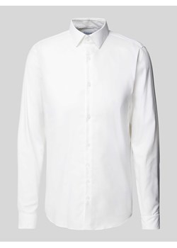 Koszula biznesowa o kroju slim fit z listwą guzikową model ‘Bari’ ze sklepu Peek&Cloppenburg  w kategorii Koszule męskie - zdjęcie 173595428