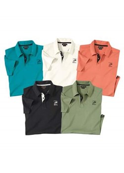 Zestaw 5 koszulek polo Pacific Island ze sklepu Atlas For Men w kategorii T-shirty męskie - zdjęcie 173597019