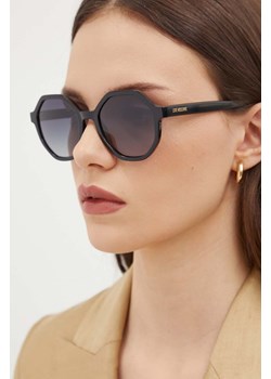 Love Moschino okulary przeciwsłoneczne damskie kolor czarny MOL076/S ze sklepu ANSWEAR.com w kategorii Okulary przeciwsłoneczne damskie - zdjęcie 173597437