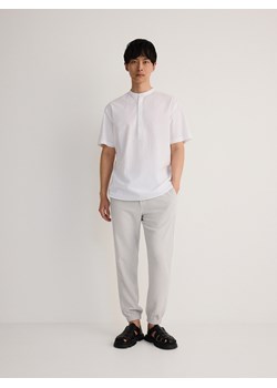 Reserved - Koszula regular ze stójką - biały ze sklepu Reserved w kategorii Koszule męskie - zdjęcie 173597629