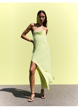 Reserved - Sukienka maxi na ramiączkach - limonkowy ze sklepu Reserved w kategorii Sukienki - zdjęcie 173597689