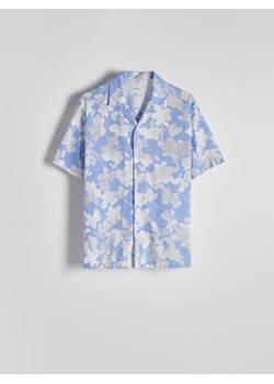 Reserved - Koszula z kwiatowym printem - jasnoniebieski ze sklepu Reserved w kategorii Koszule męskie - zdjęcie 173597825