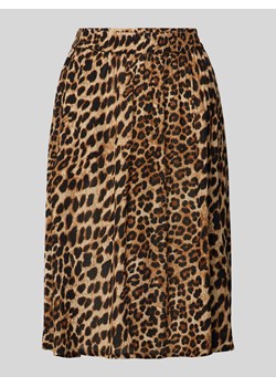 Spódnica o długości do kolan z elastycznym pasem model ‘Amber’ ze sklepu Peek&Cloppenburg  w kategorii Spódnice - zdjęcie 173599797