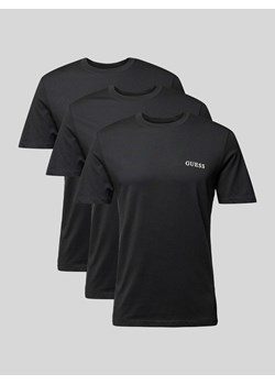 T-shirt z nadrukiem z logo w zestawie 3 szt. ze sklepu Peek&Cloppenburg  w kategorii Podkoszulki męskie - zdjęcie 173599846