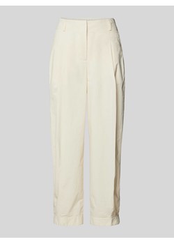 Spodnie materiałowe o kroju balloon fit o długości 7/8 ze sklepu Peek&Cloppenburg  w kategorii Spodnie damskie - zdjęcie 173599936