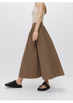 Reserved - Spódnica maxi z bawełną - brązowy ze sklepu Reserved w kategorii Spódnice - zdjęcie 173601227