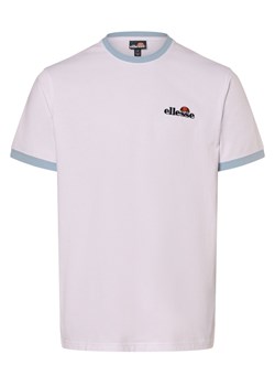ellesse T-shirt męski Mężczyźni Bawełna biały jednolity ze sklepu vangraaf w kategorii T-shirty męskie - zdjęcie 173601306