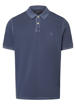 Marc O'Polo Męska koszulka polo Mężczyźni Bawełna indygo jednolity ze sklepu vangraaf w kategorii T-shirty męskie - zdjęcie 173601308