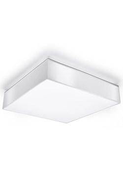 Kwadratowy minimalistyczny plafon E797-Horux - biały ze sklepu Edinos.pl w kategorii Lampy sufitowe - zdjęcie 173601435