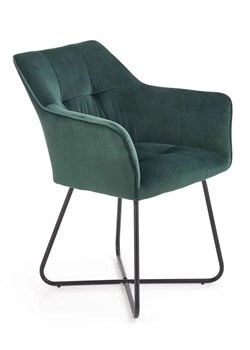 Nowoczesne krzesło muszelka Roxi - zielony ze sklepu Edinos.pl w kategorii Krzesła - zdjęcie 173602329