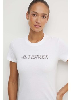 adidas TERREX t-shirt damski kolor biały HZ1391 ze sklepu ANSWEAR.com w kategorii Bluzki damskie - zdjęcie 173602827