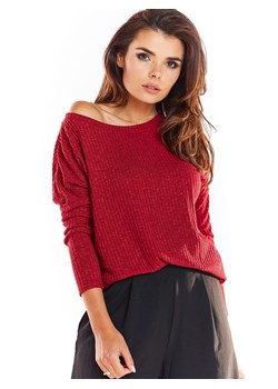 Awama Sweter w kolorze bordowym ze sklepu Limango Polska w kategorii Swetry damskie - zdjęcie 173603138