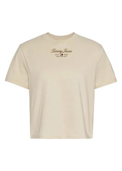 Tommy Hilfiger Koszulka w kolorze beżowym ze sklepu Limango Polska w kategorii Bluzki damskie - zdjęcie 173603805
