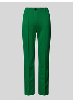Spodnie materiałowe o kroju slim fit z przyszytym kantem ze sklepu Peek&Cloppenburg  w kategorii Spodnie damskie - zdjęcie 173603976