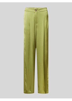 Spodnie materiałowe z zakładkami ze sklepu Peek&Cloppenburg  w kategorii Spodnie damskie - zdjęcie 173604035