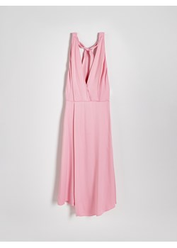 Reserved - Asymetryczna sukienka z odkrytymi plecami - fioletowy ze sklepu Reserved w kategorii Sukienki - zdjęcie 173604866