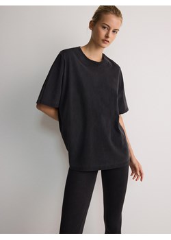 Reserved - T-shirt regular - czarny ze sklepu Reserved w kategorii Bluzki damskie - zdjęcie 173604888
